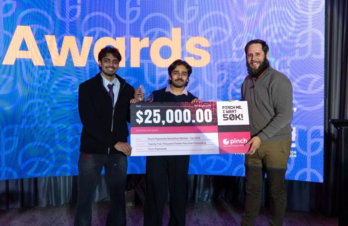 The Impulse team at the Pinch Payments hackathon